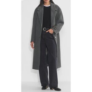 ARITZIA Heather Charcoal Wool Cashmere Only Coat